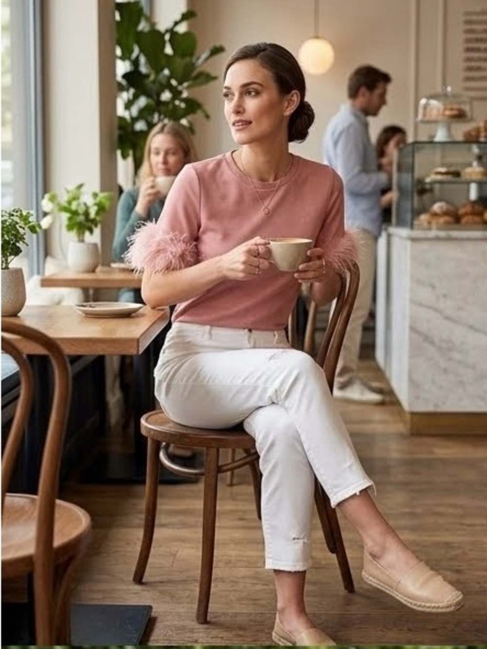 cinq a sept Dusty Rose Tee
